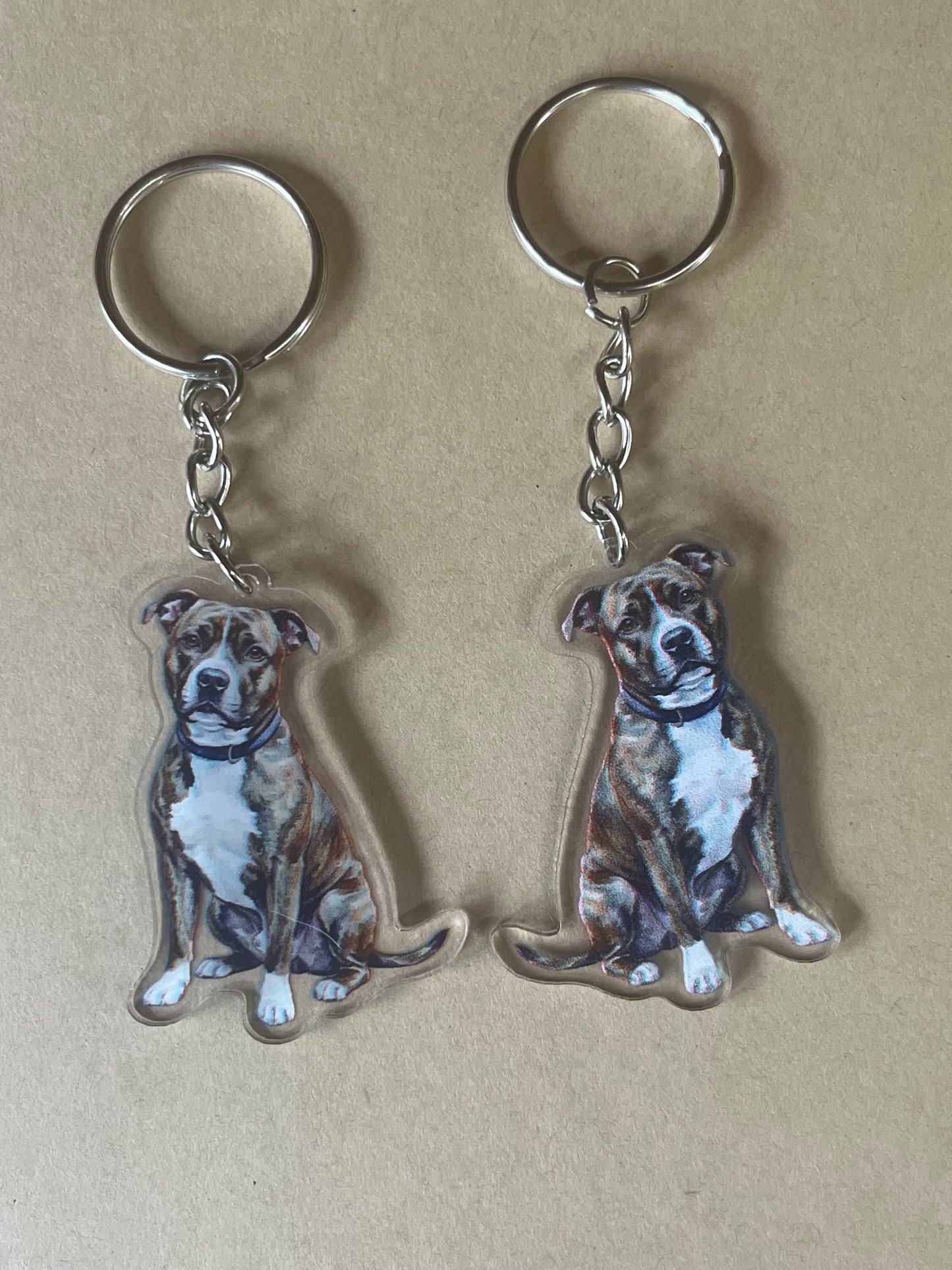 Staffy Keyring