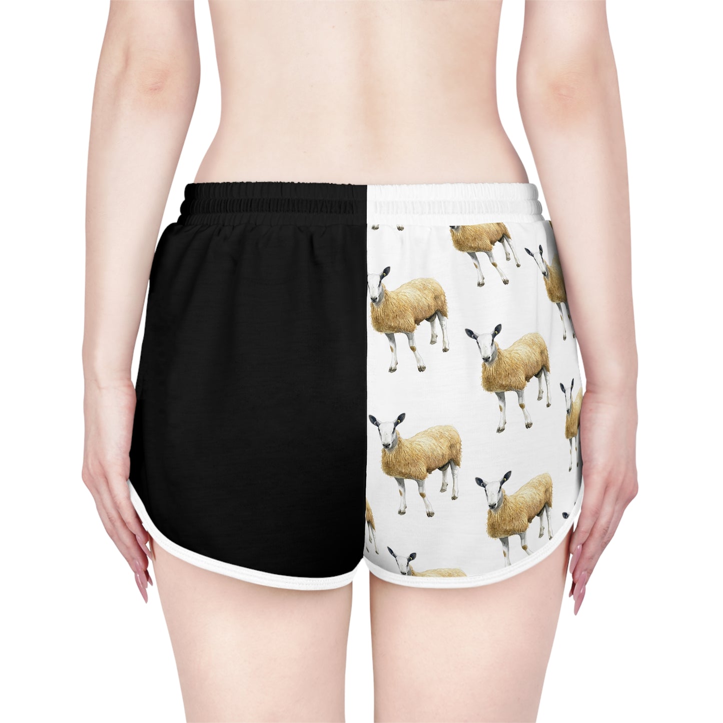 Blue Faced Leicester Black & White Relaxed Shorts