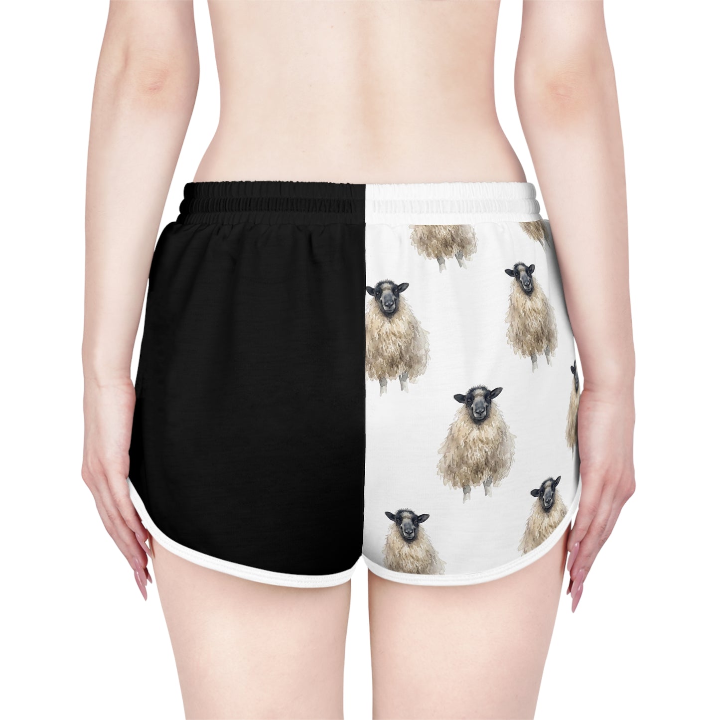 Grey faced Dartmoor Black & White Relaxed Shorts