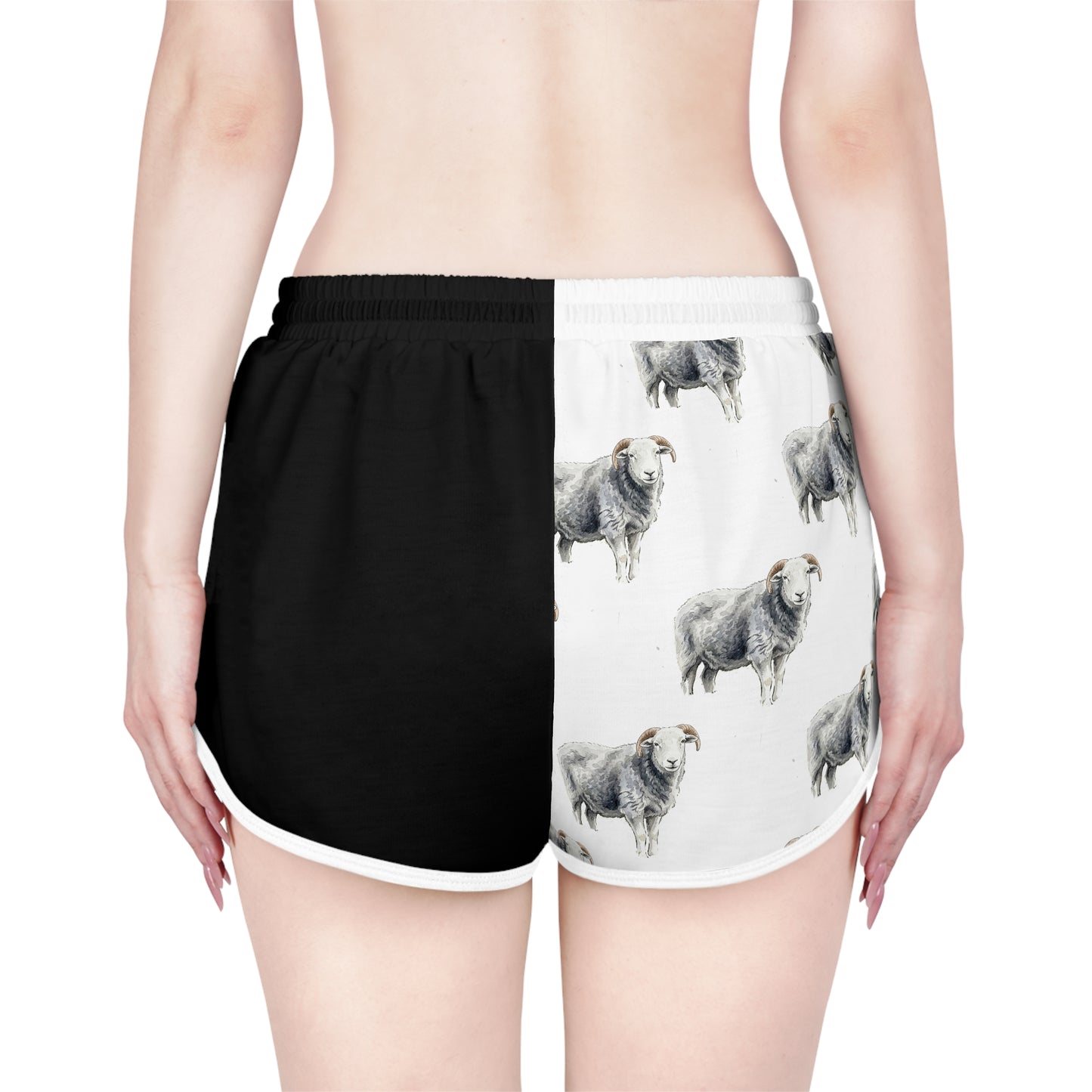 Herdwick Black & White Relaxed Shorts