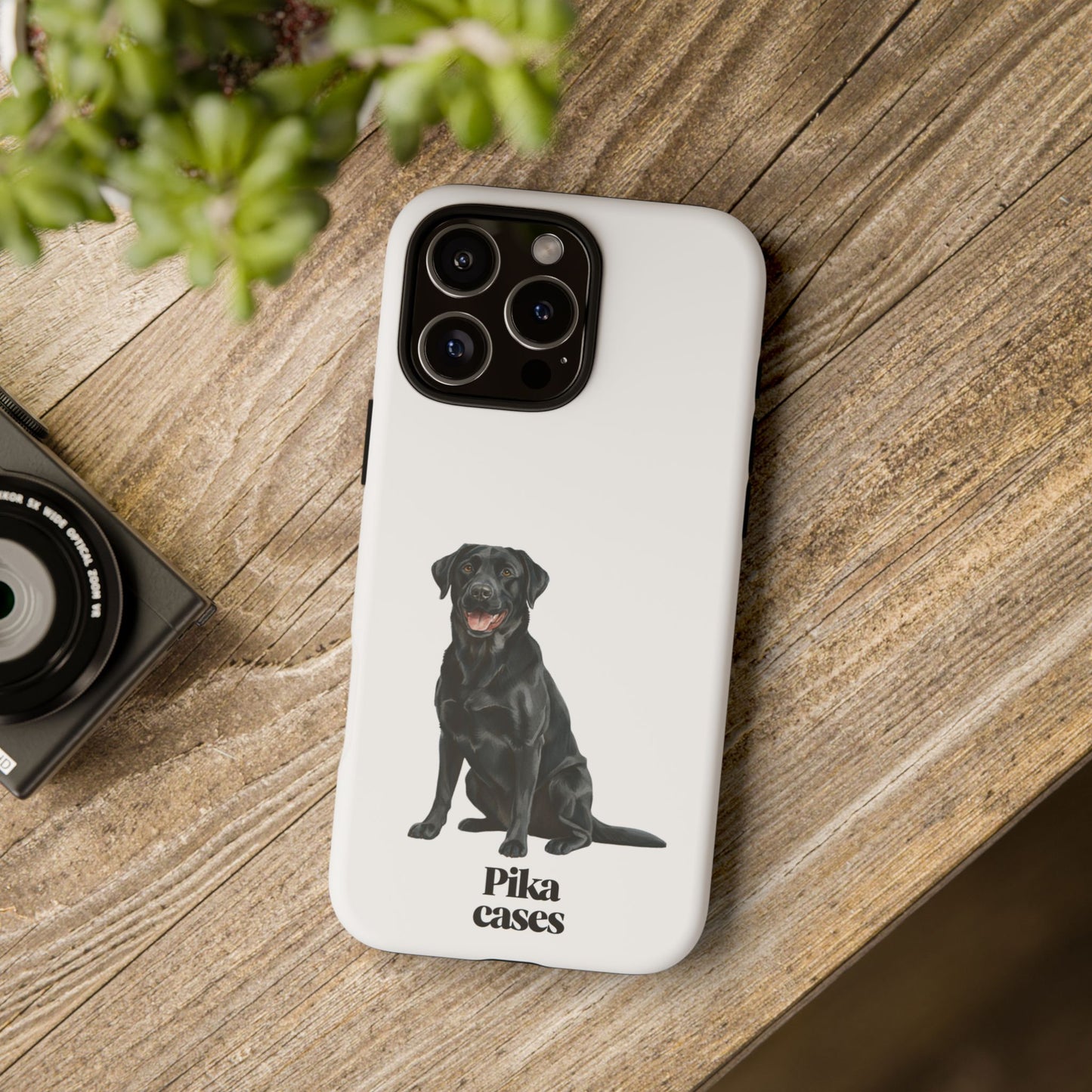 Black Labrador phone case