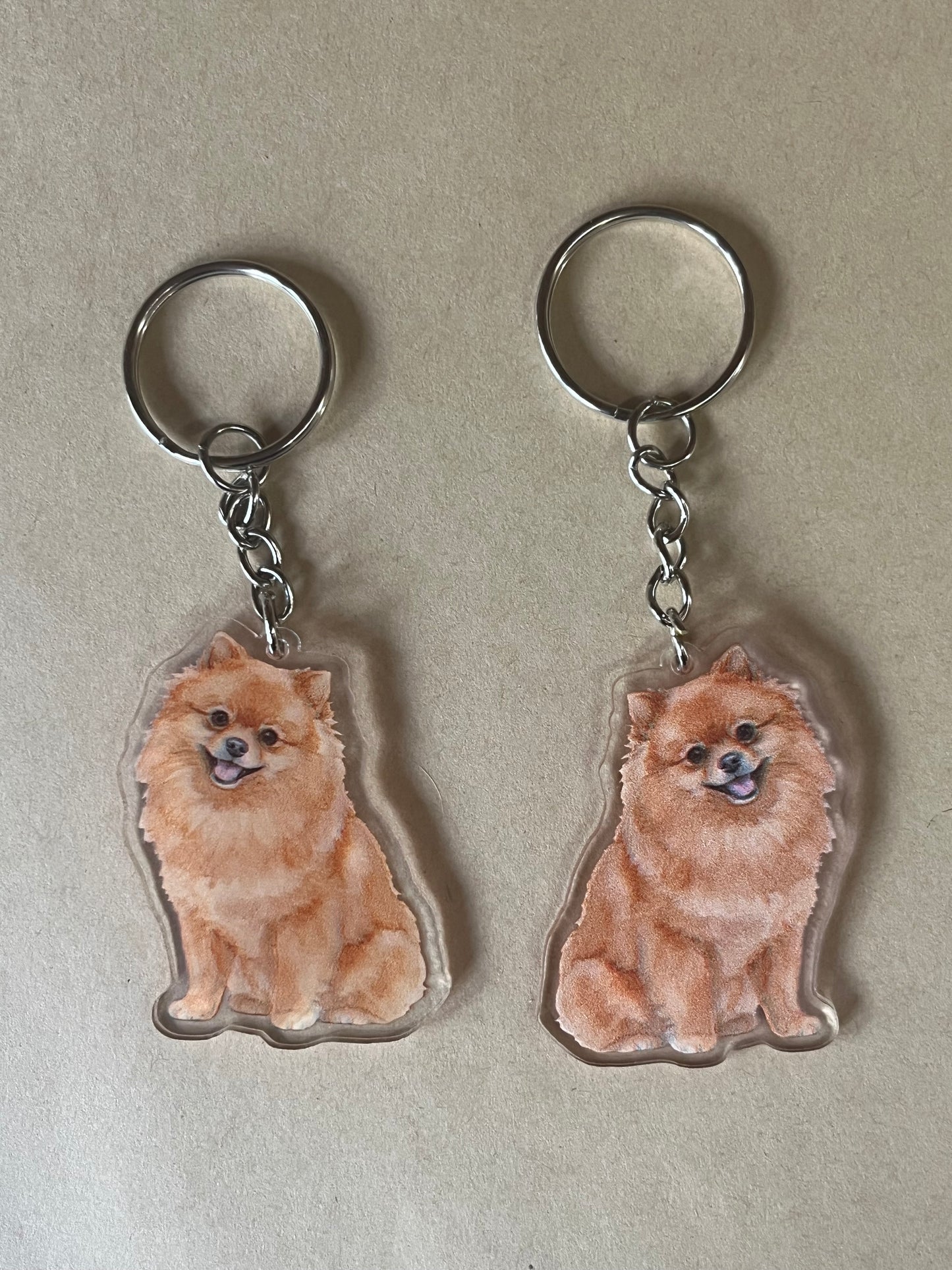 Pomeranian Keyring