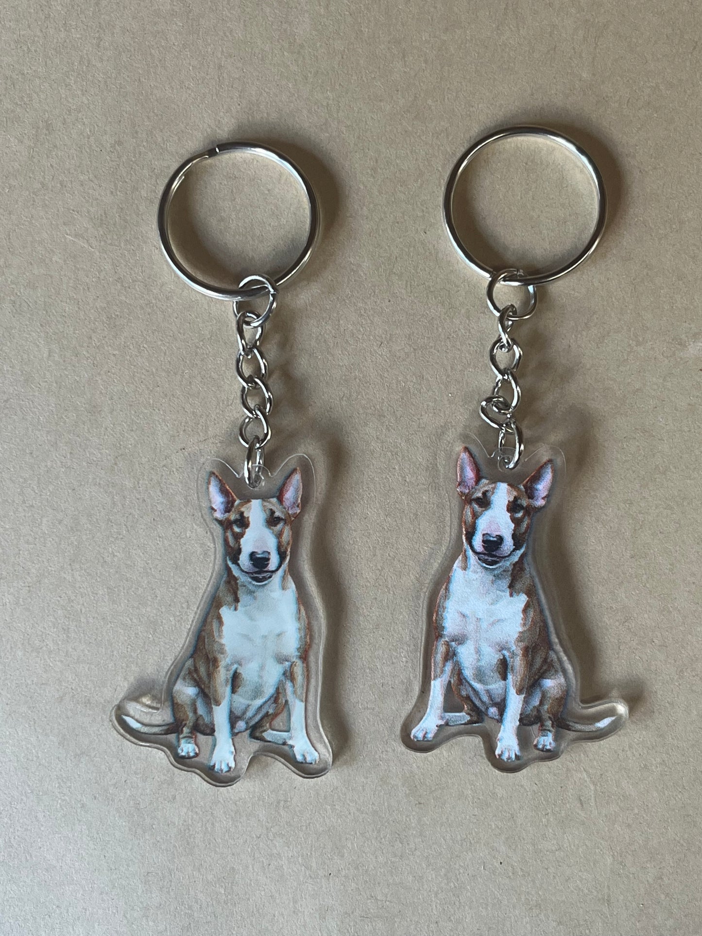Bull Terrier Keyring