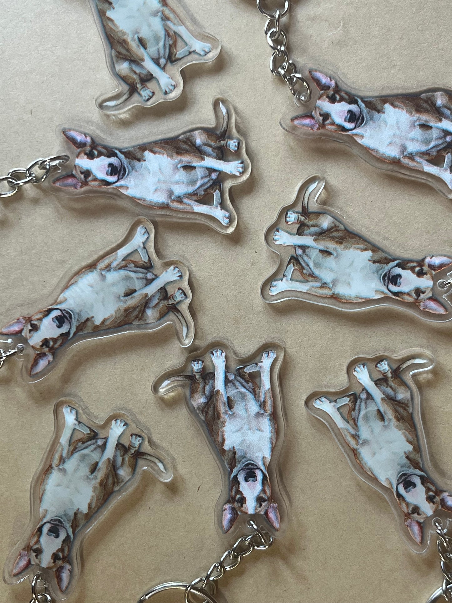 Bull Terrier Keyring