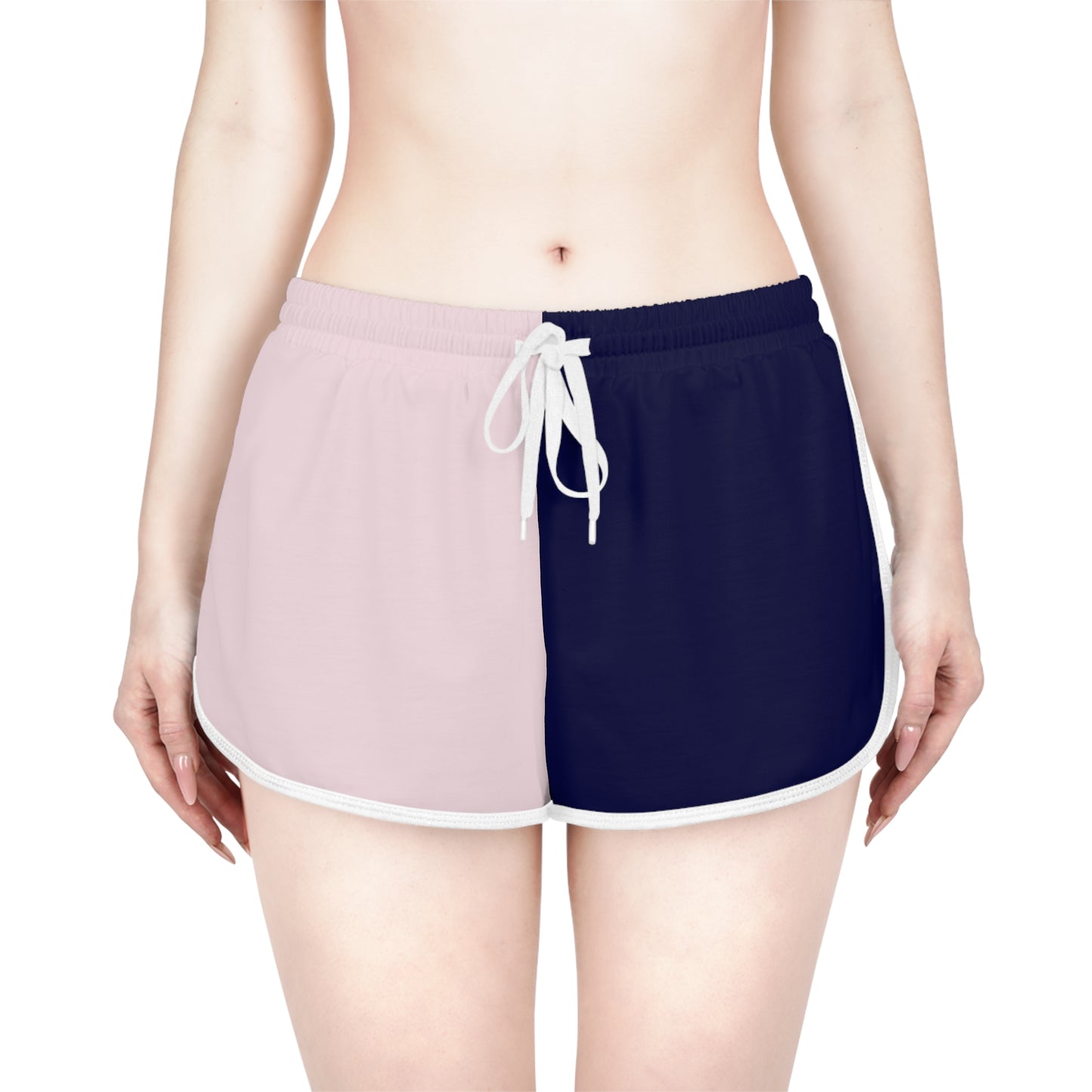 Navy & Pink Relaxed Shorts