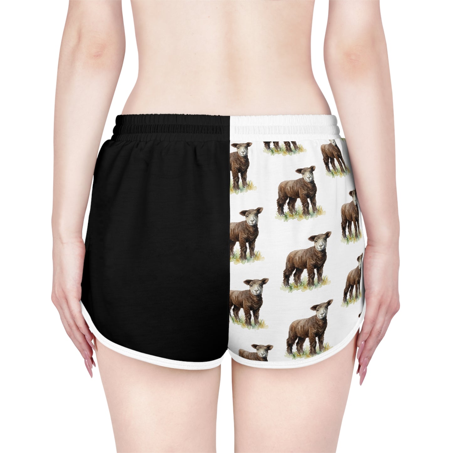 Coloured Ryeland Black & White Relaxed Shorts