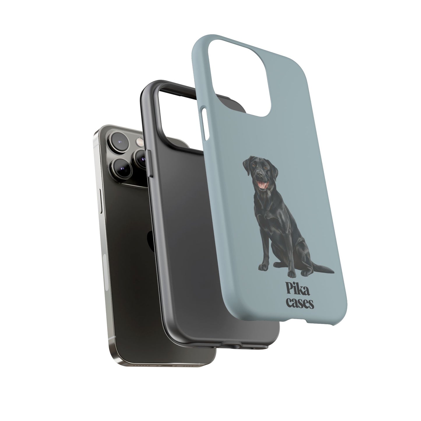 Black Labrador phone case