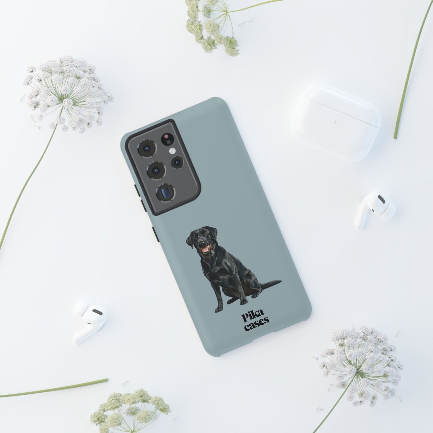 Black Labrador phone case