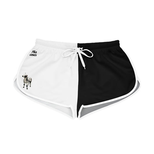 Dutch Spotted Black & White Relaxed Shorts