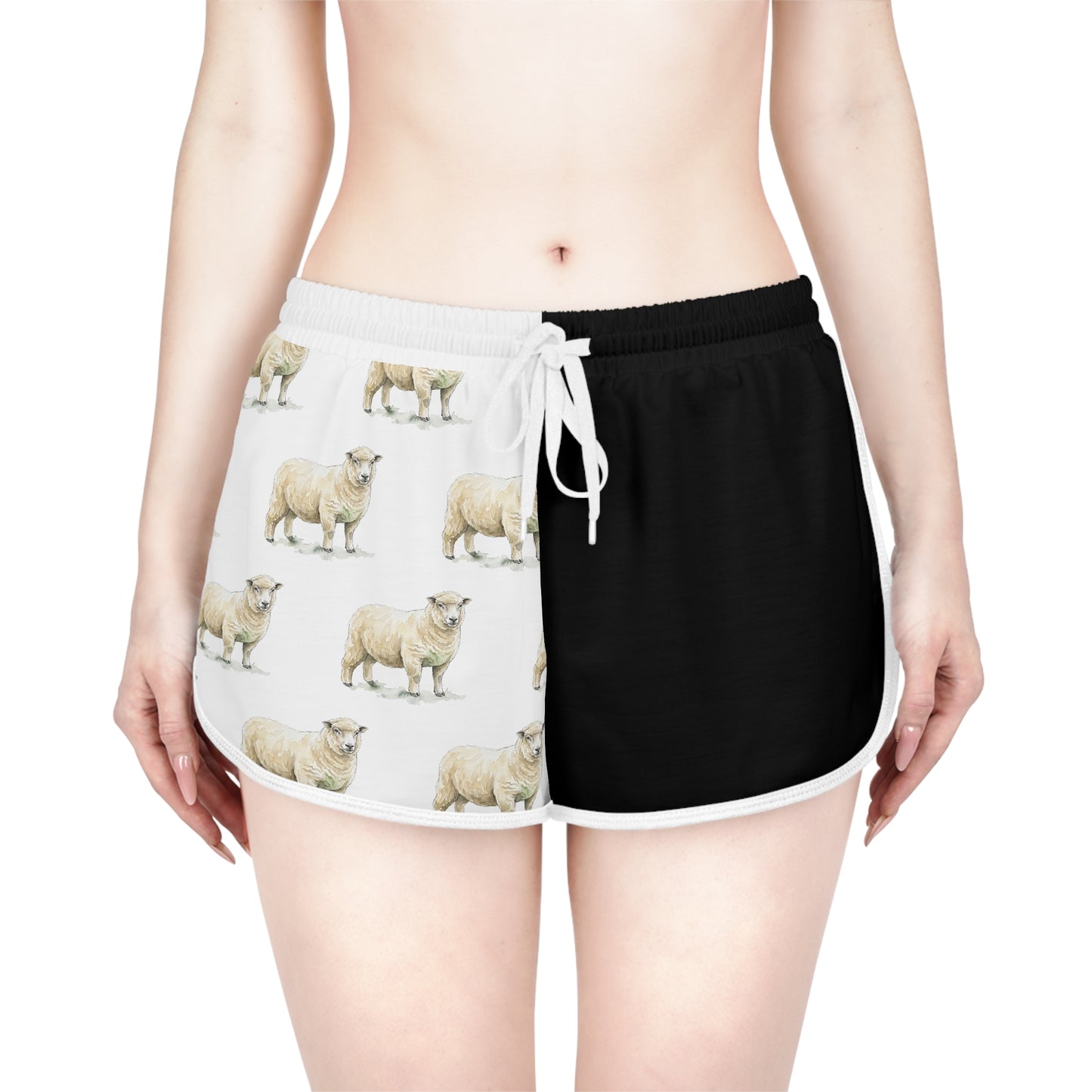 Ryeland Black & White Relaxed Shorts