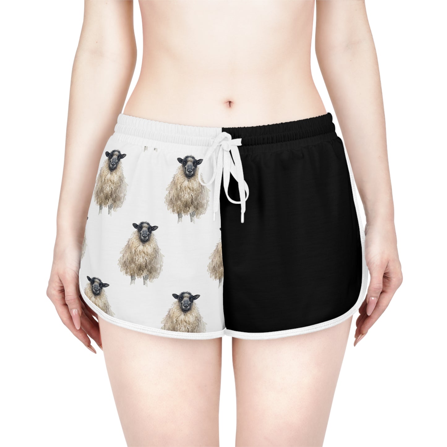 Grey faced Dartmoor Black & White Relaxed Shorts