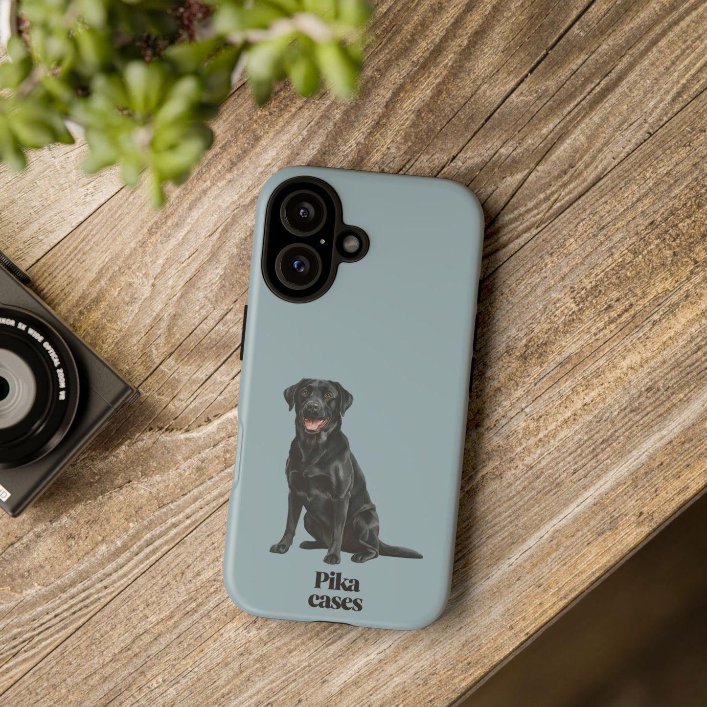 Black Labrador phone case