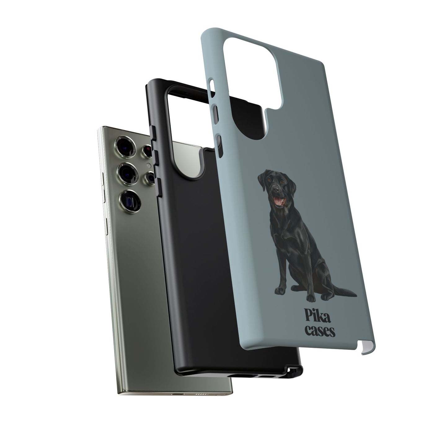 Black Labrador phone case