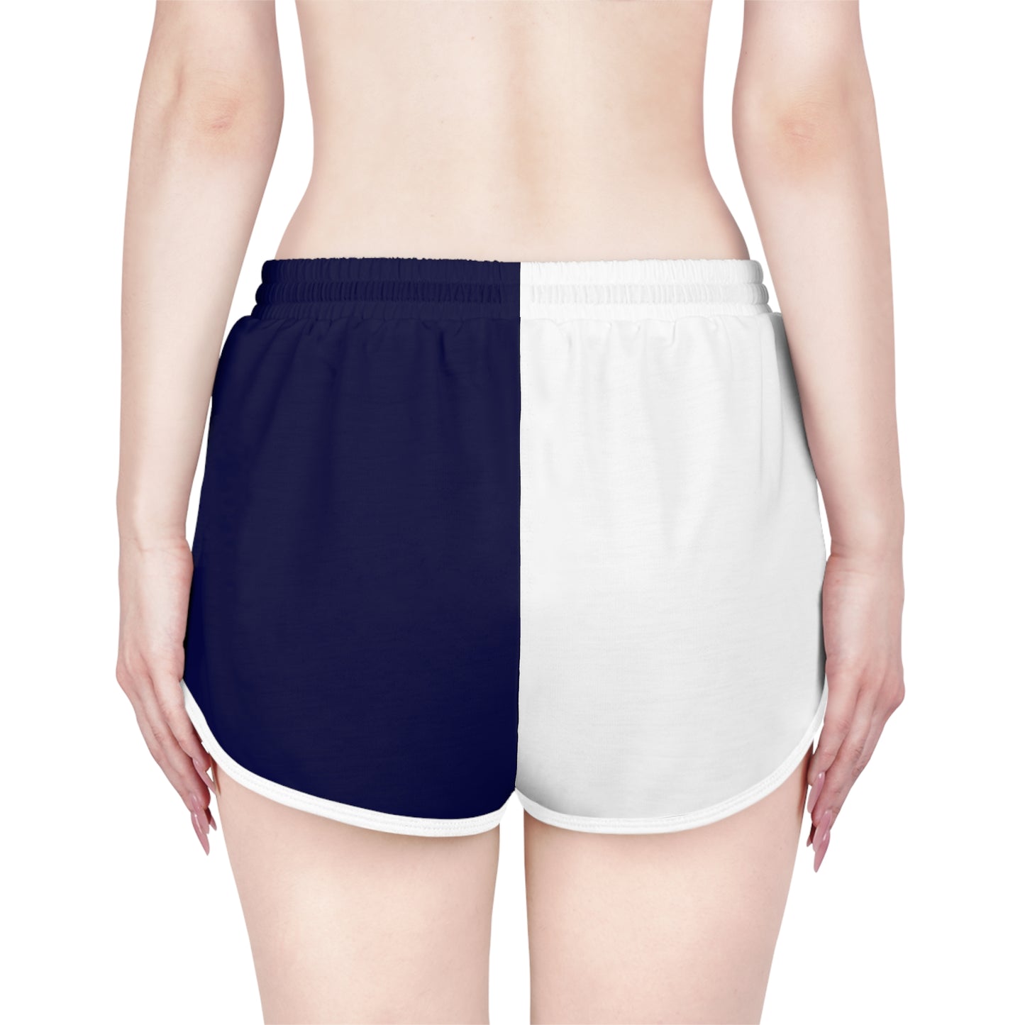 Navy & White Relaxed Shorts