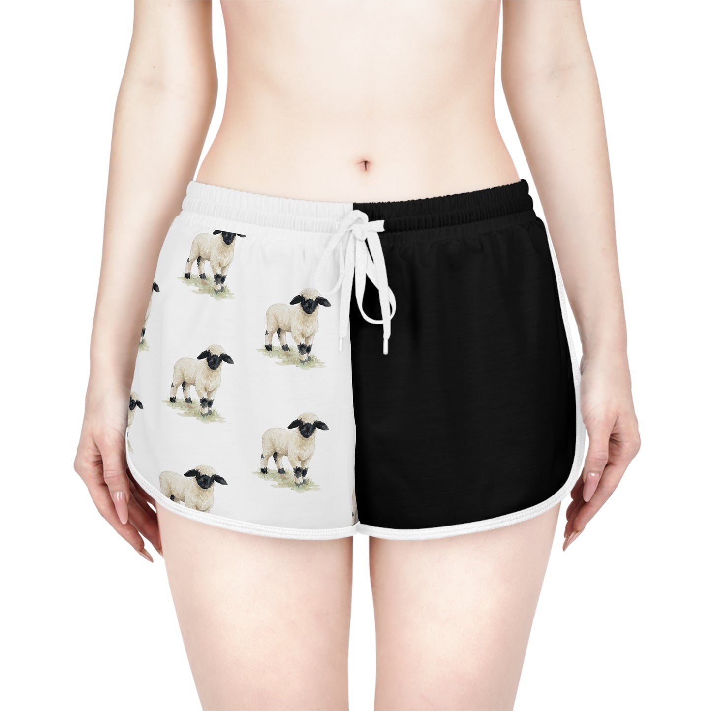 Valais Blacknose Black & White Relaxed Shorts
