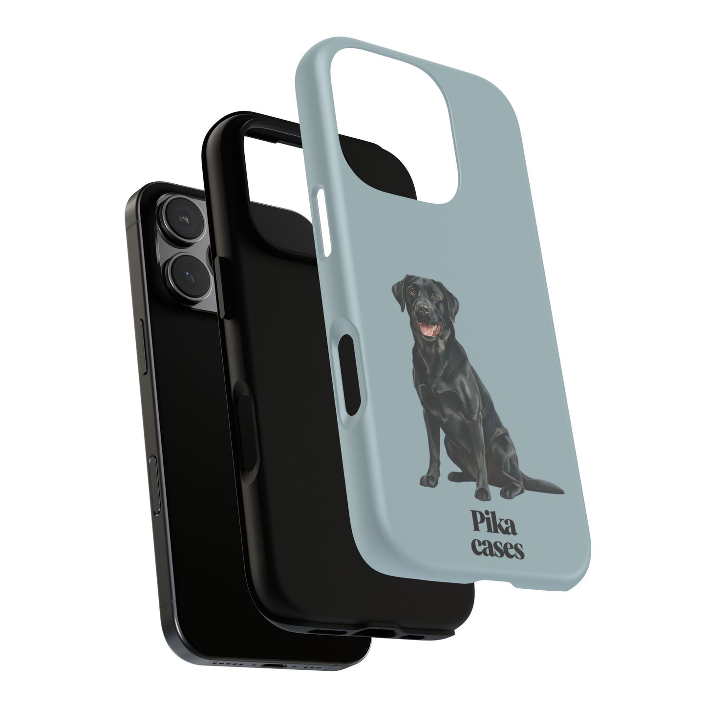 Black Labrador phone case
