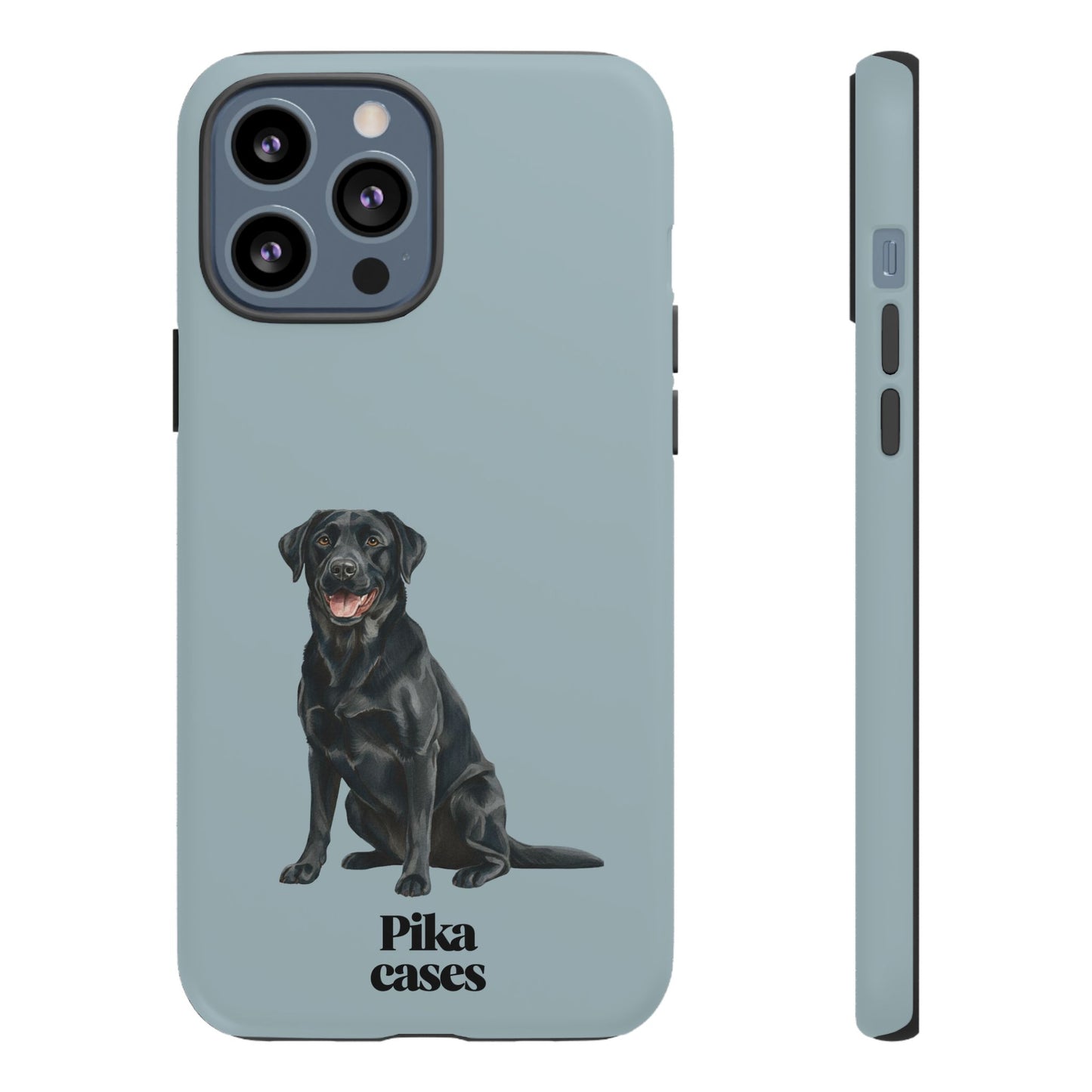 Black Labrador phone case