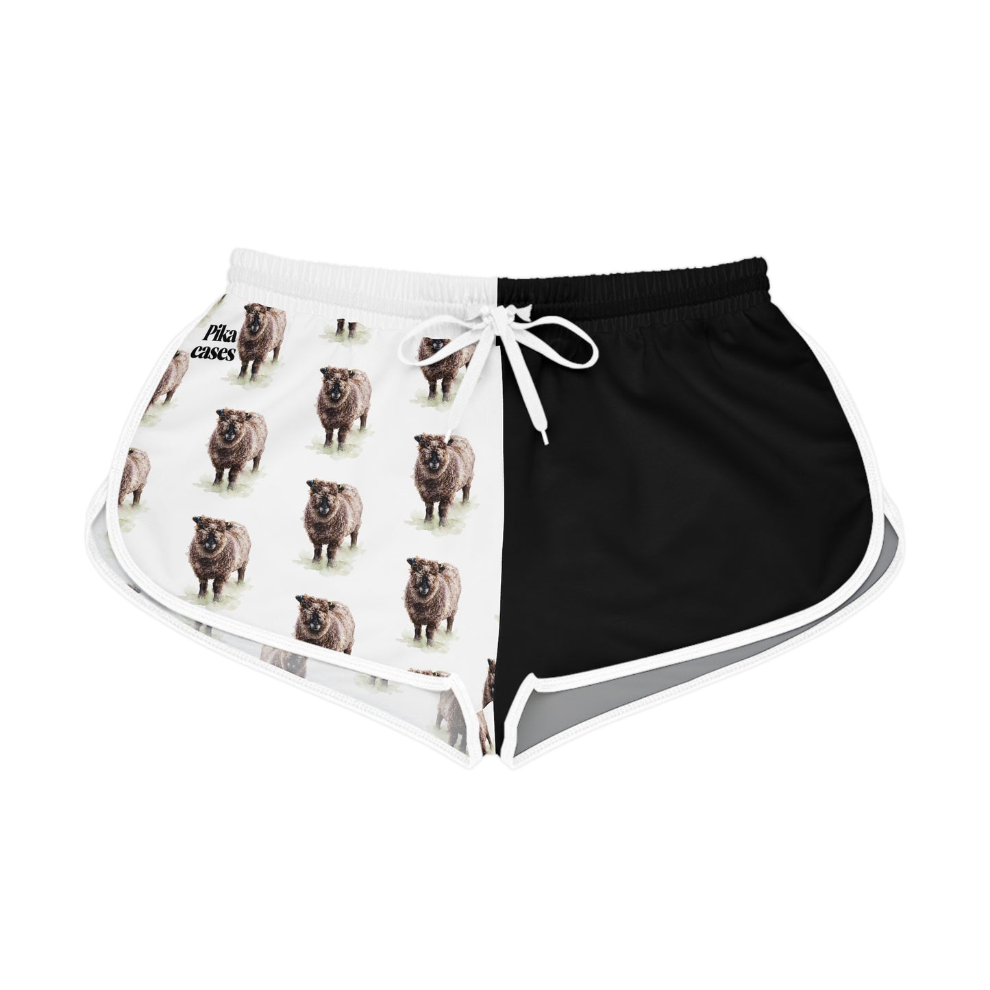 Coloured Ryeland Black & White Relaxed Shorts