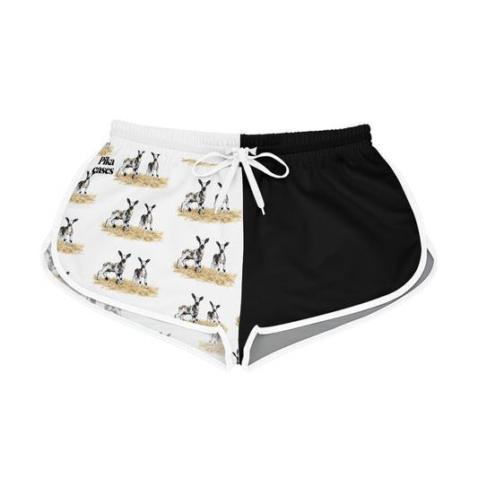 Blue Faced Leicester Black & White Relaxed Shorts