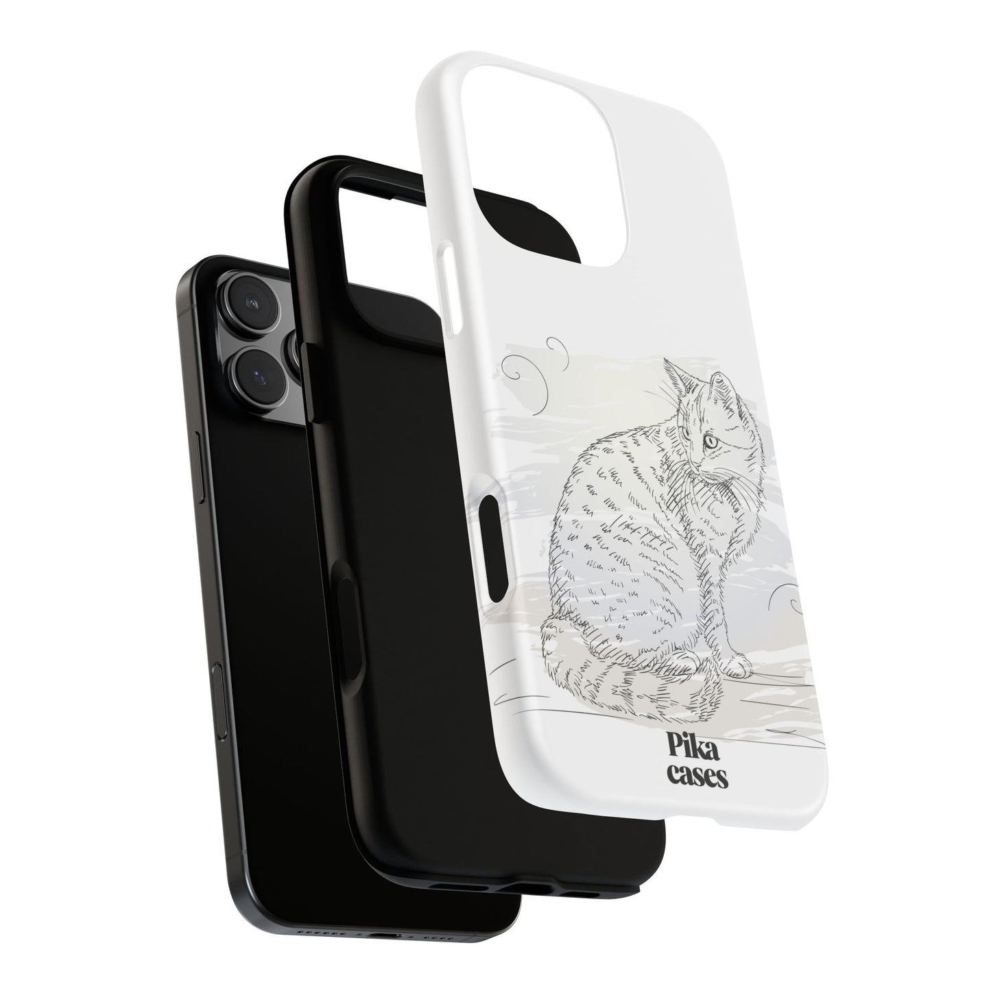 Cat Sketch Phone Case