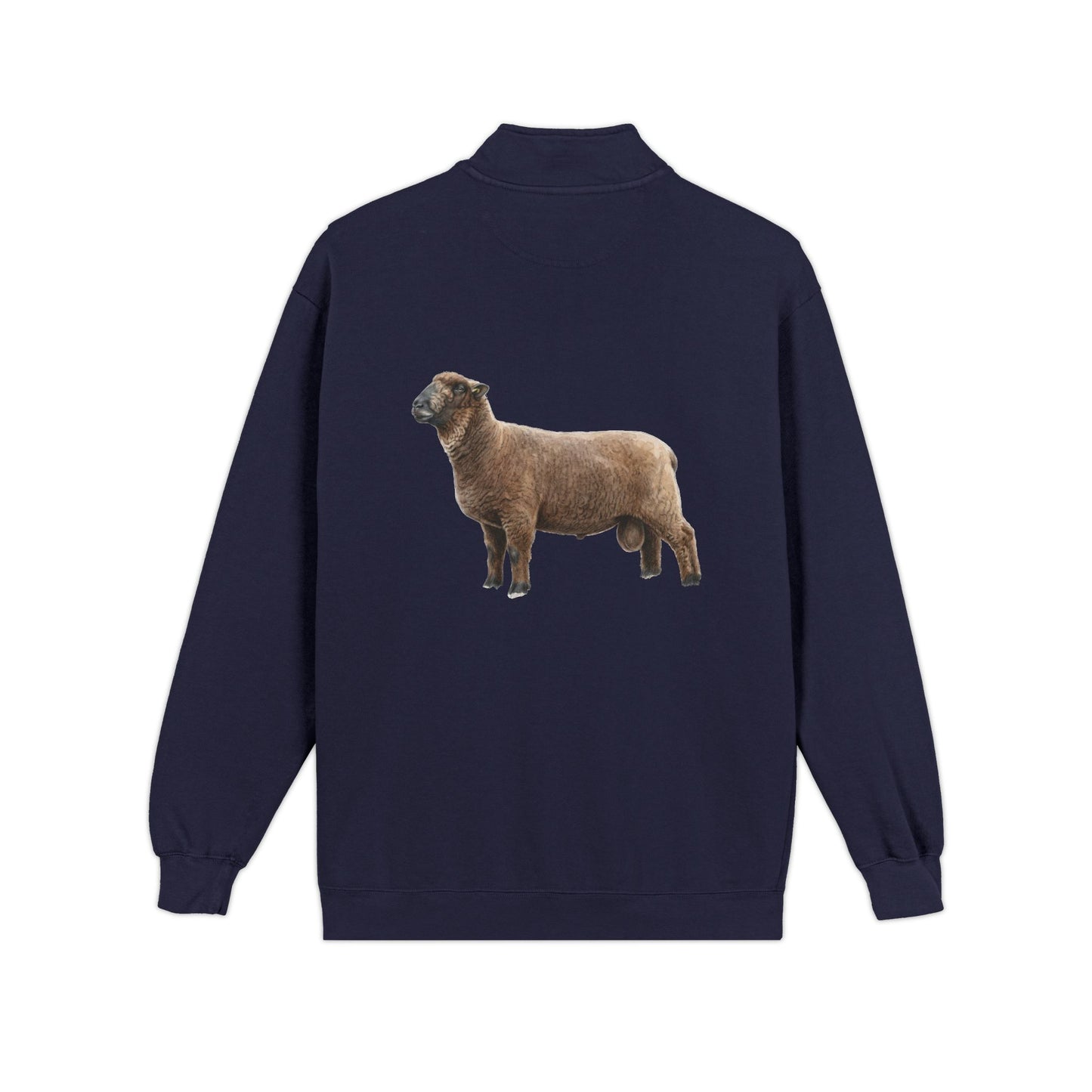 Coloured Ryeland Quarter-Zip Sweatshirt