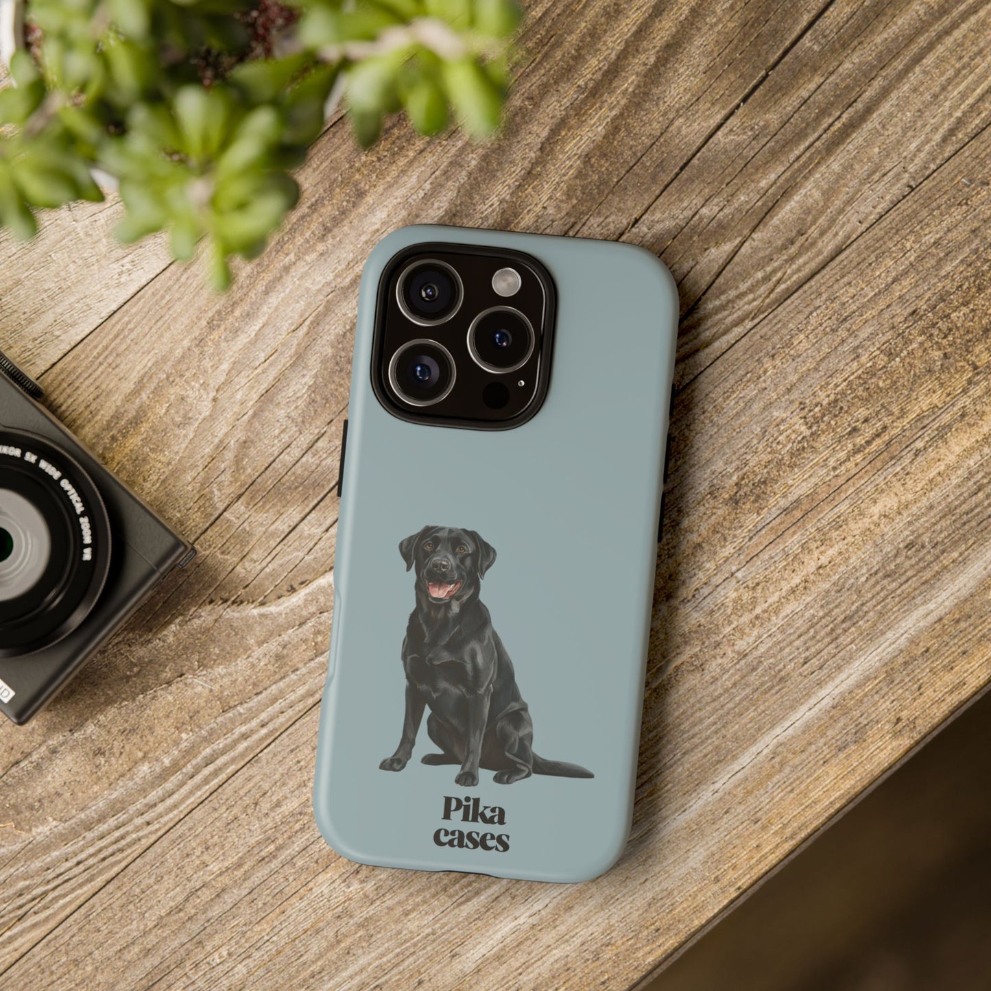 Black Labrador phone case