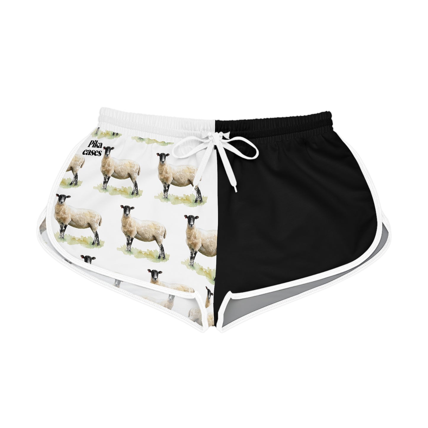 Mule Ewe Black & White Relaxed Shorts