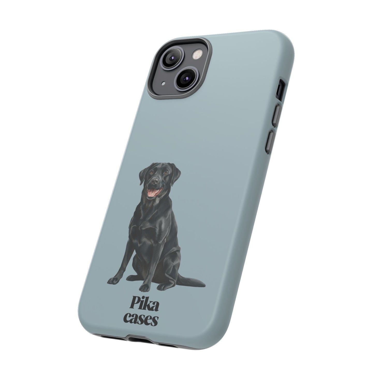 Black Labrador phone case