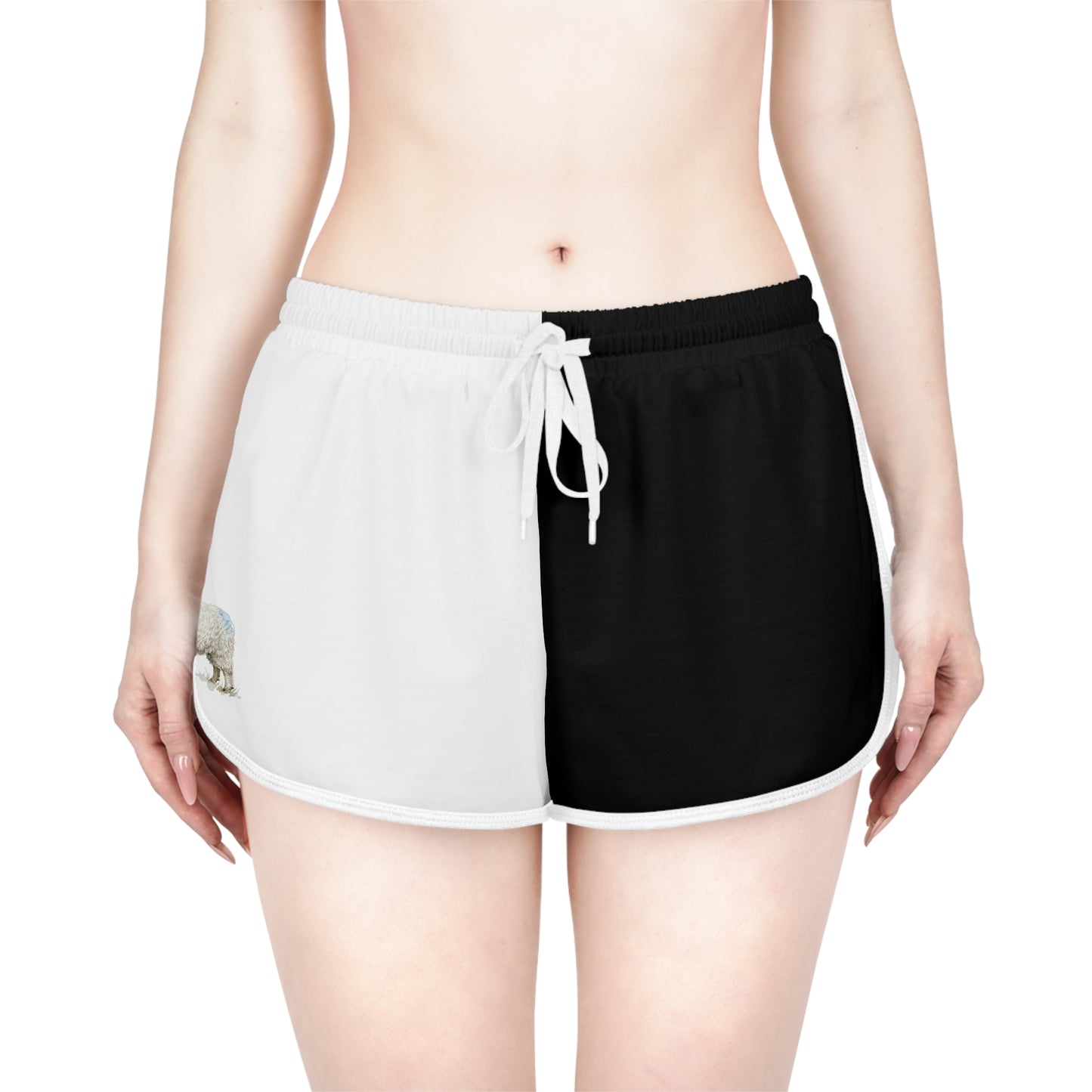 Grey faced Dartmoor Black & White Relaxed Shorts
