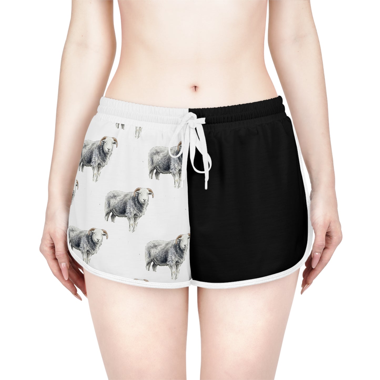 Herdwick Black & White Relaxed Shorts