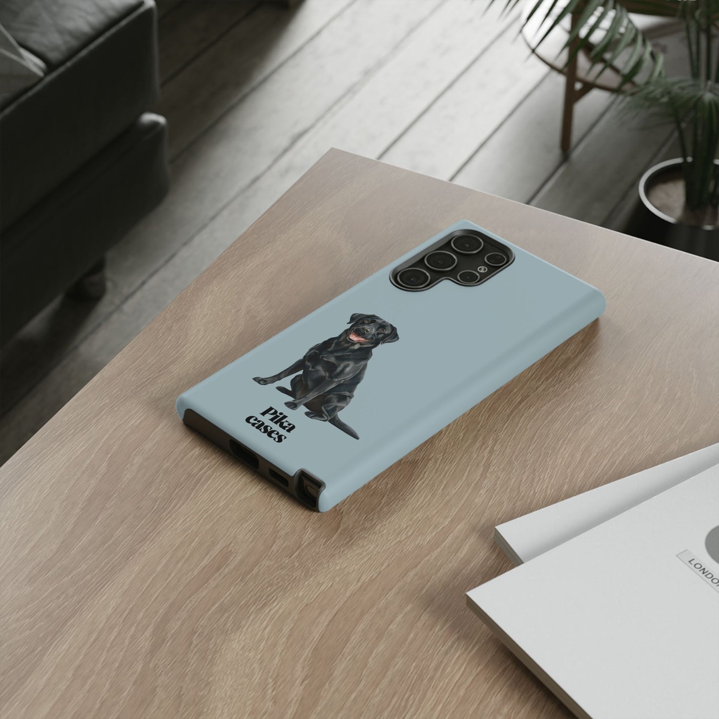 Black Labrador phone case