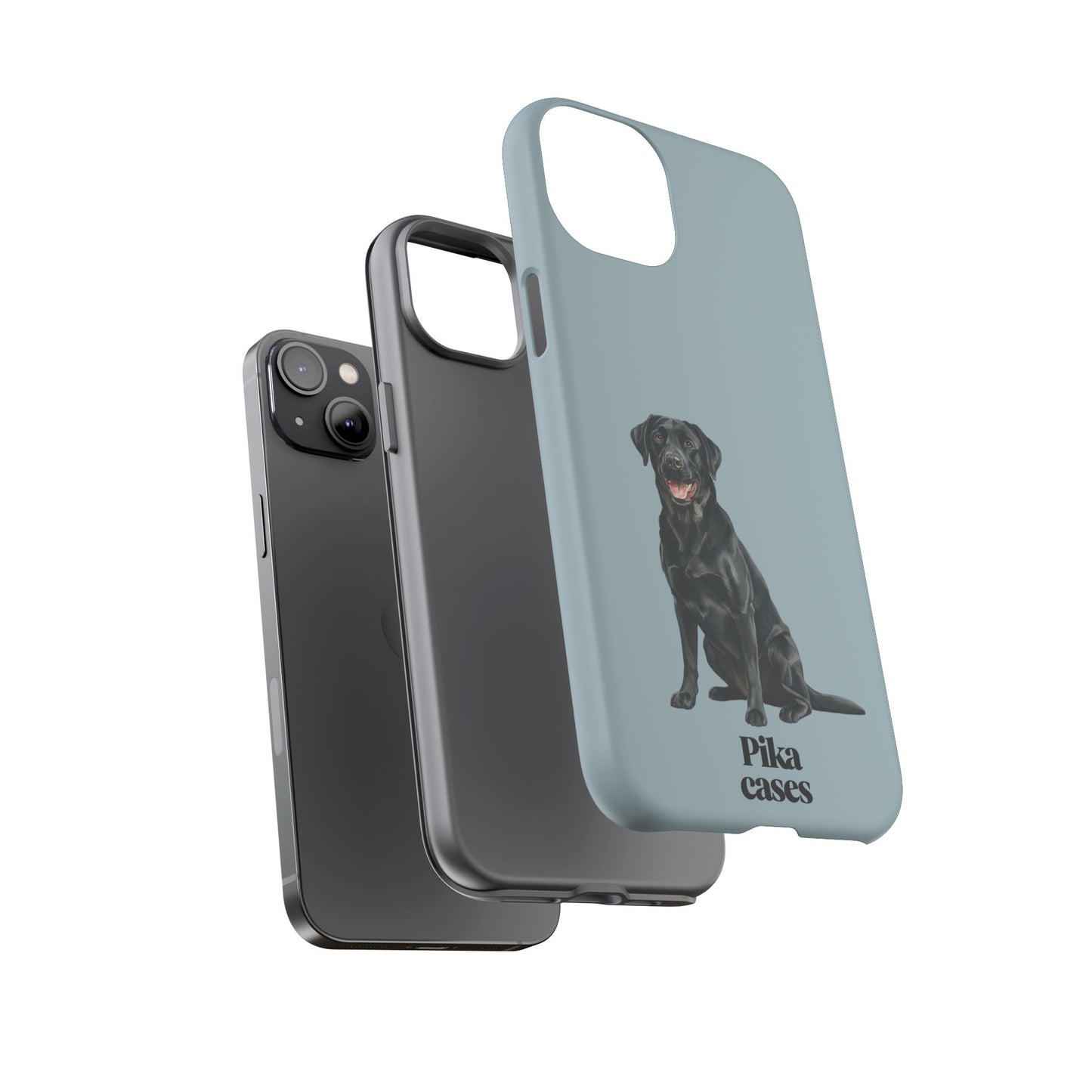 Black Labrador phone case
