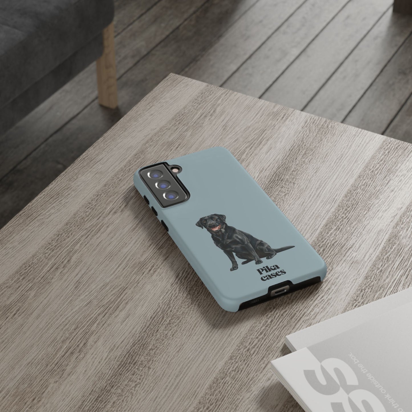 Black Labrador phone case