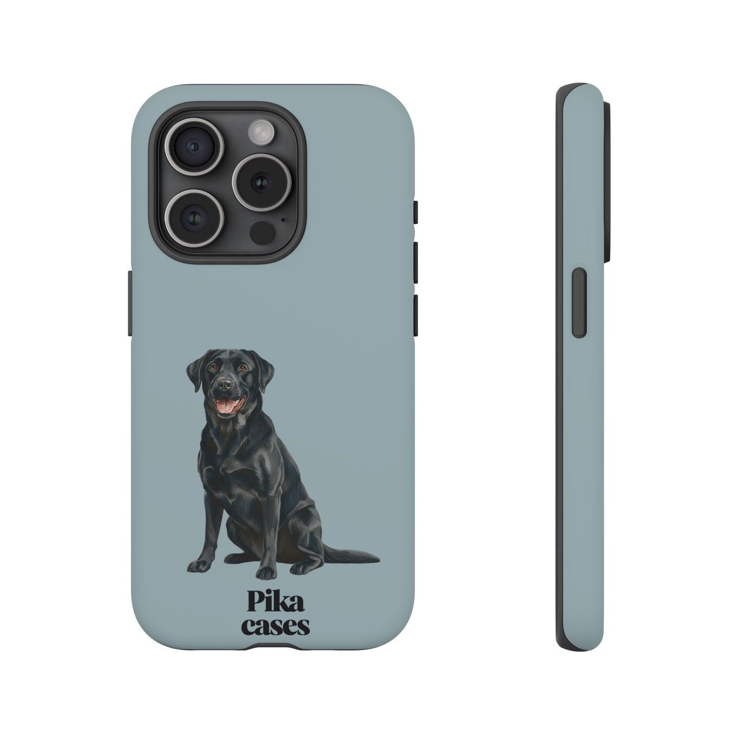 Black Labrador phone case