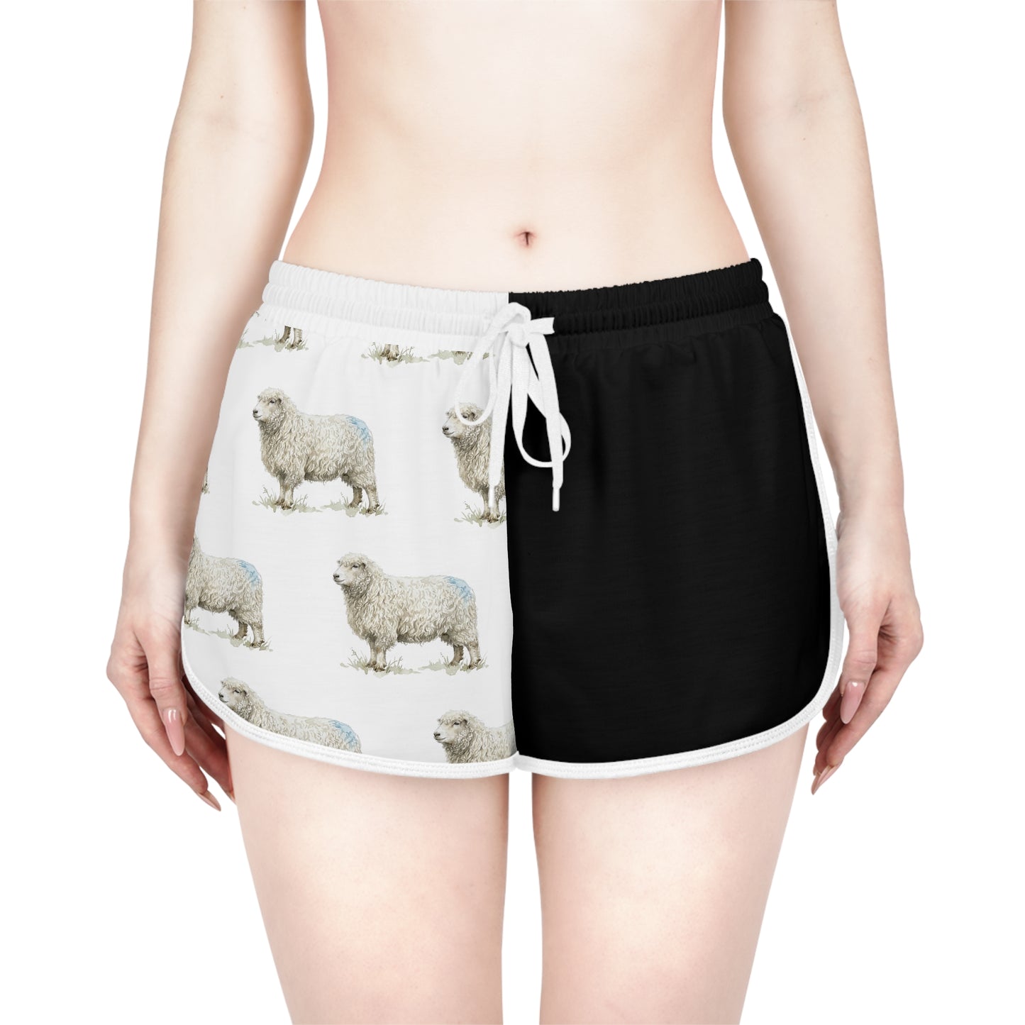 Grey faced Dartmoor Black & White Relaxed Shorts