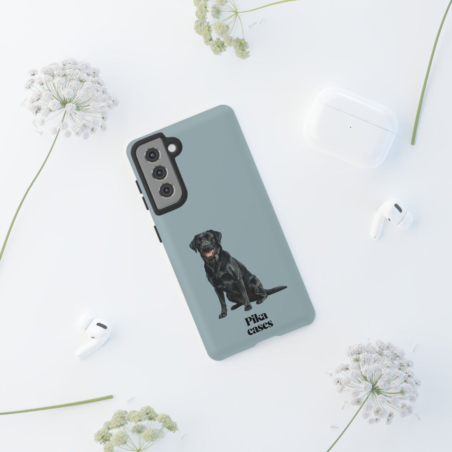 Black Labrador phone case
