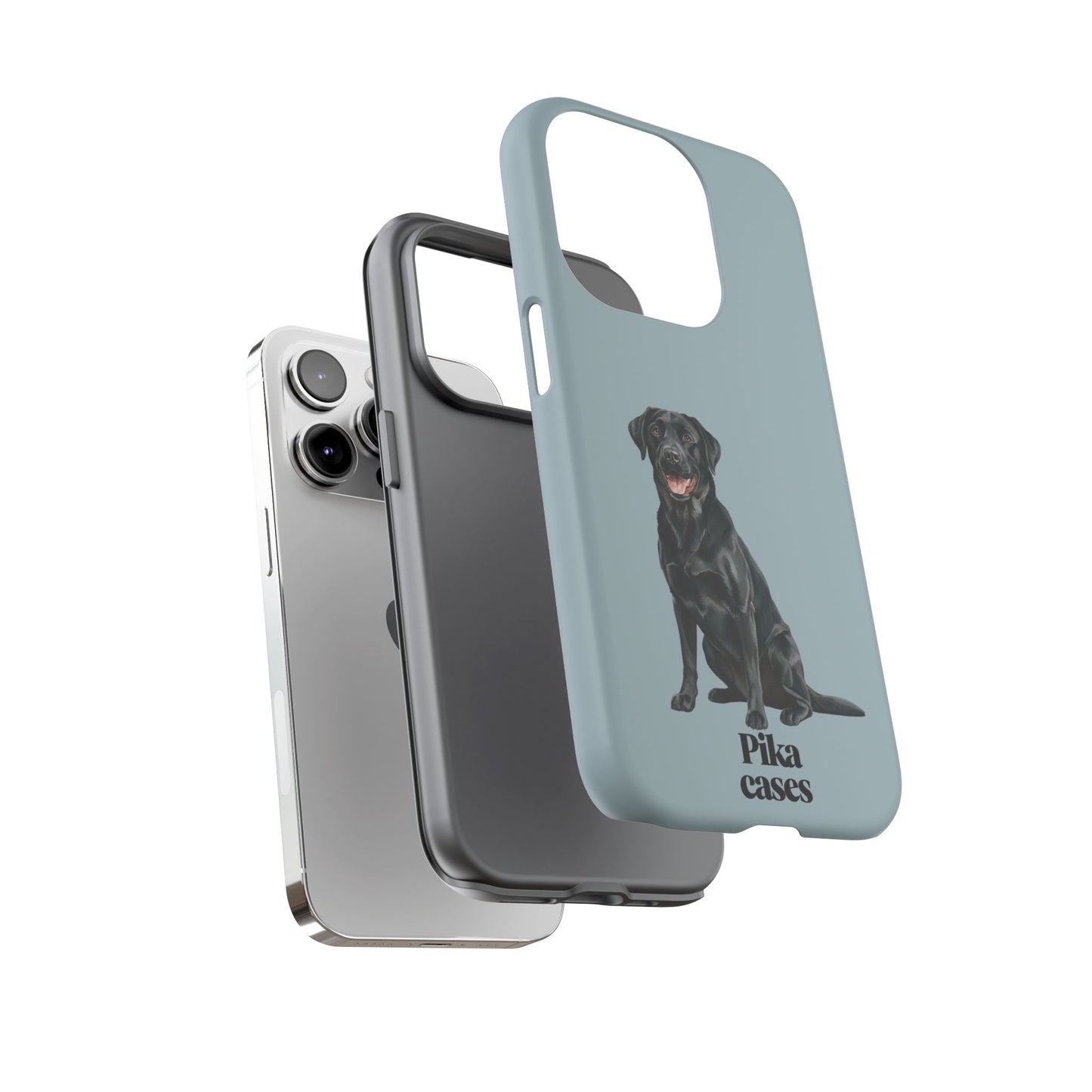 Black Labrador phone case