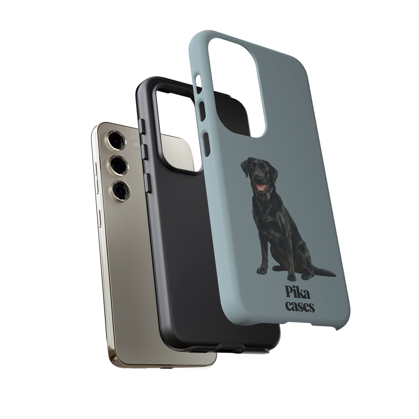 Black Labrador phone case