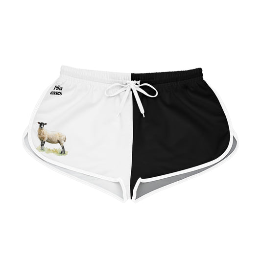 Mule Ewe Black & White Relaxed Shorts