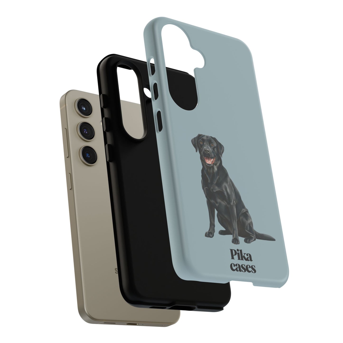Black Labrador phone case