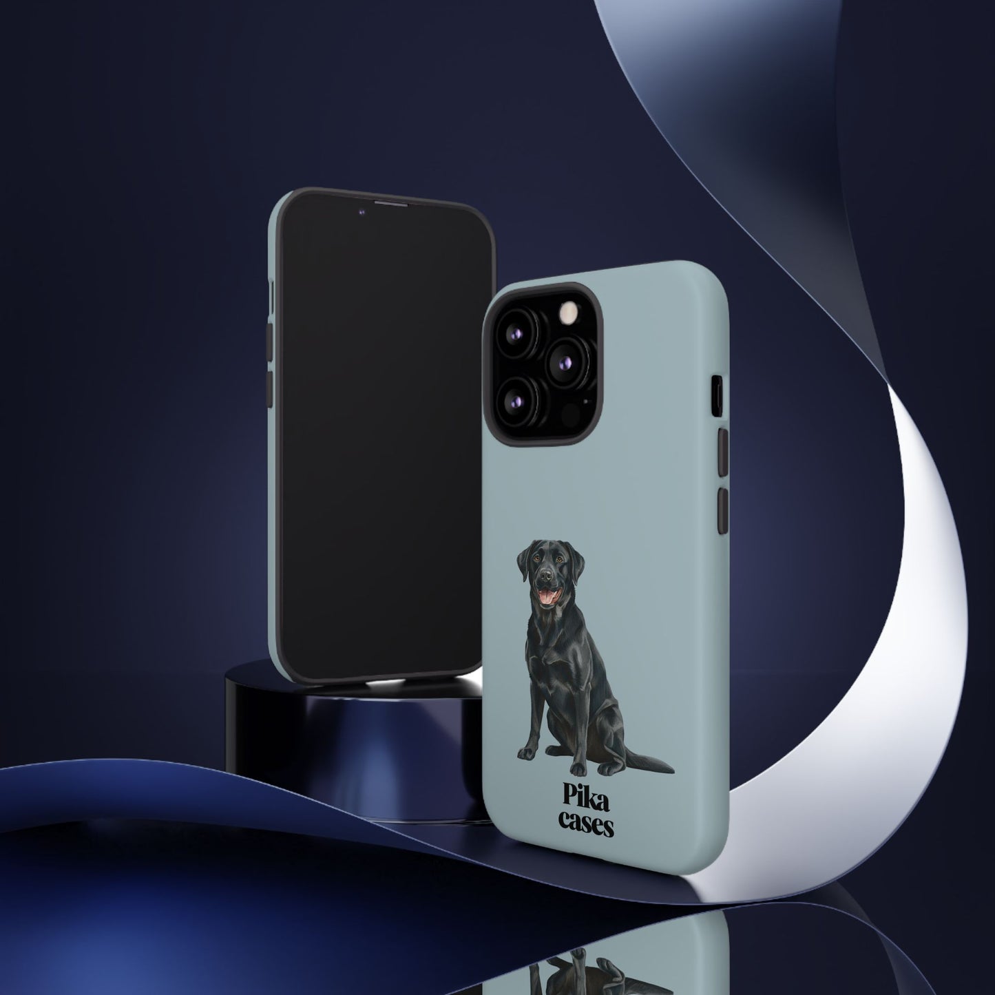 Black Labrador phone case