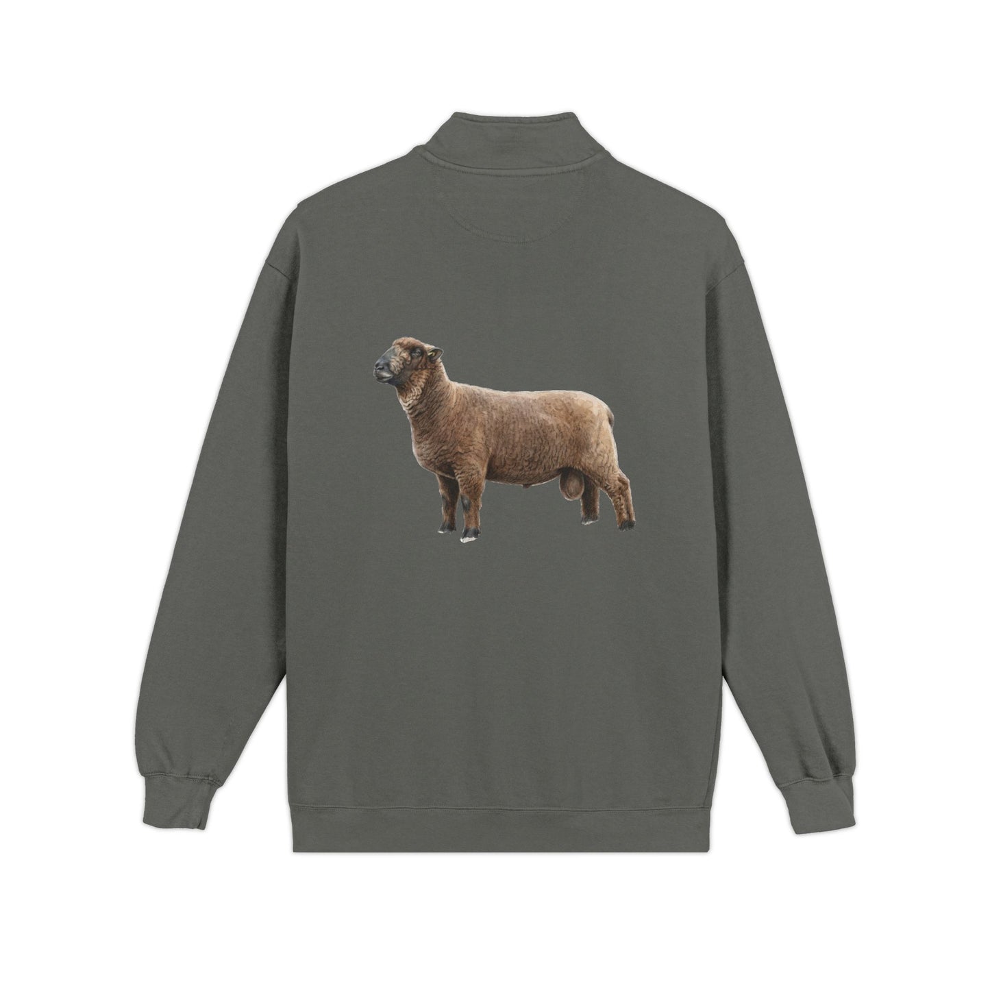 Coloured Ryeland Quarter-Zip Sweatshirt
