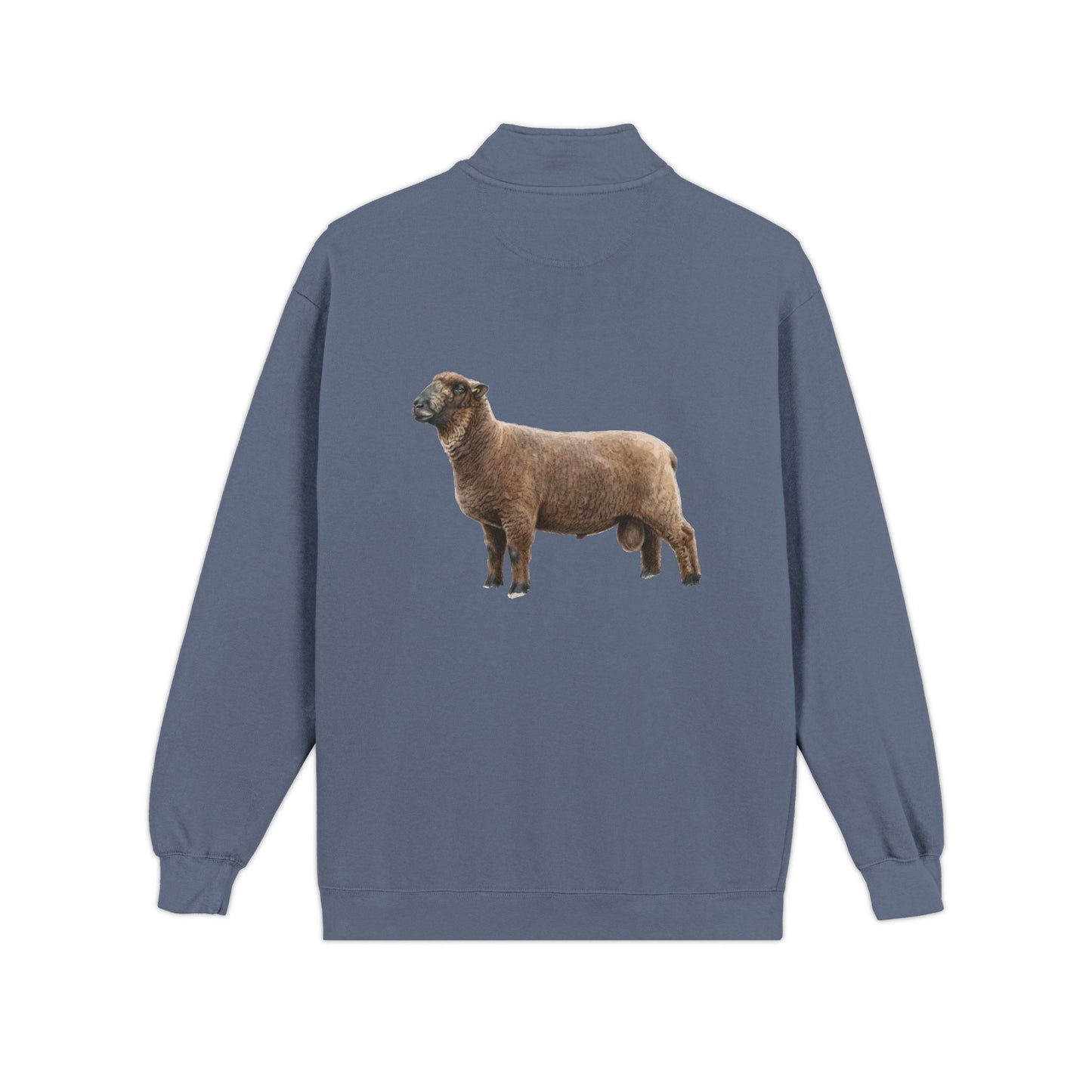 Coloured Ryeland Quarter-Zip Sweatshirt