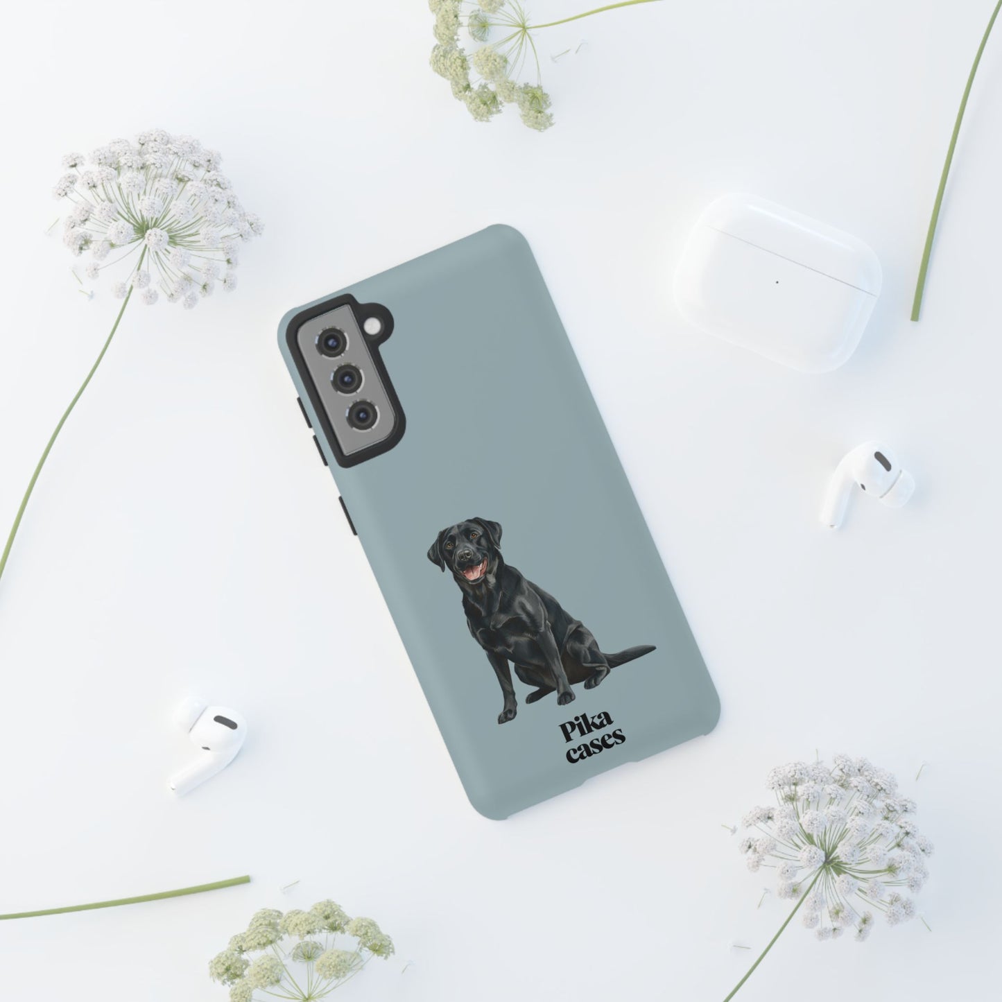 Black Labrador phone case