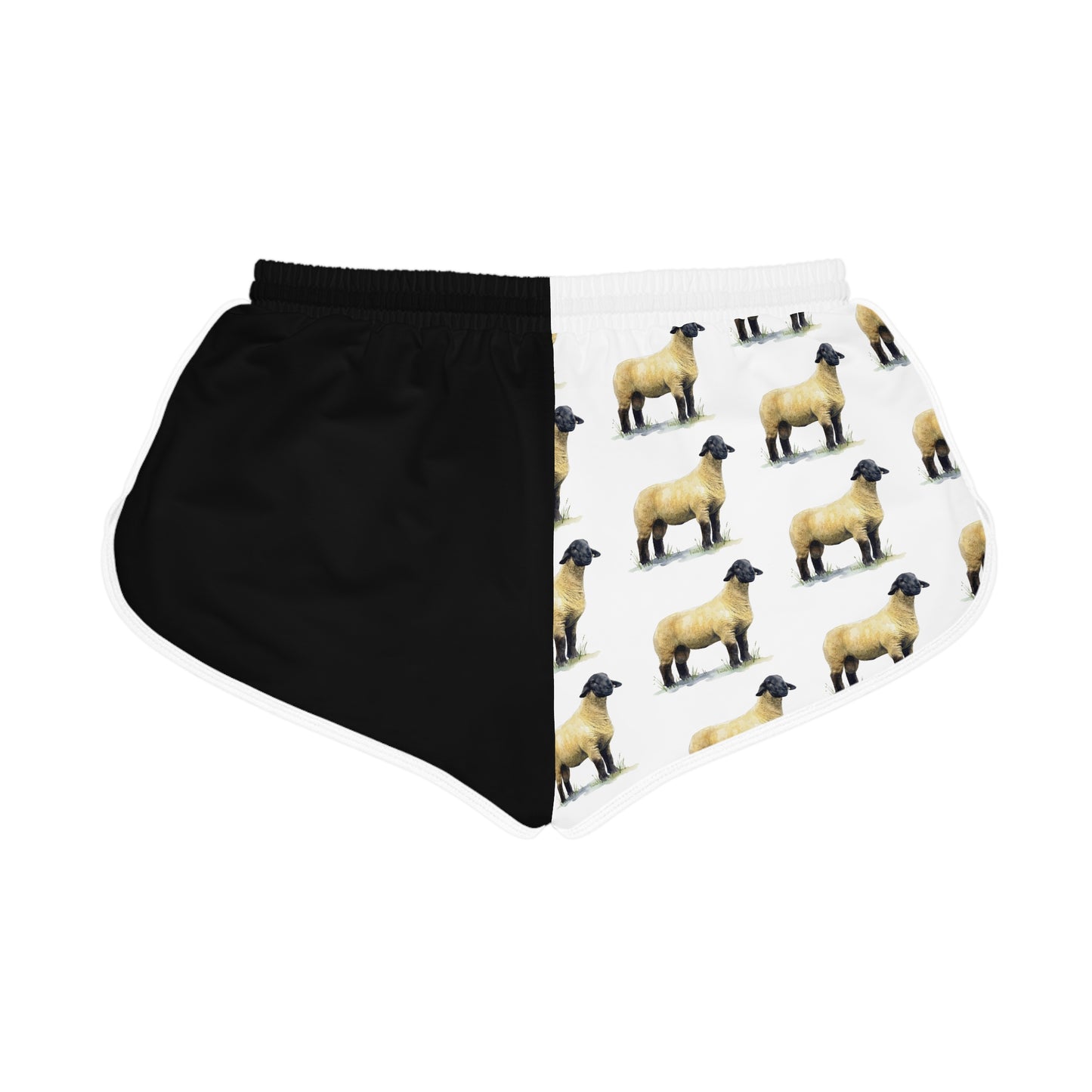 Suffolk Sheep Black & White Relaxed Shorts