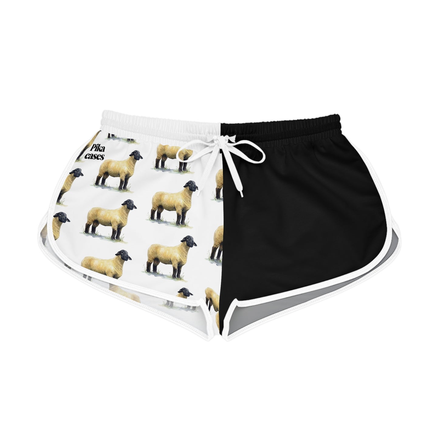 Suffolk Sheep Black & White Relaxed Shorts