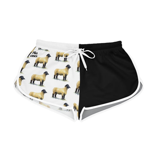 Suffolk Sheep Black & White Relaxed Shorts