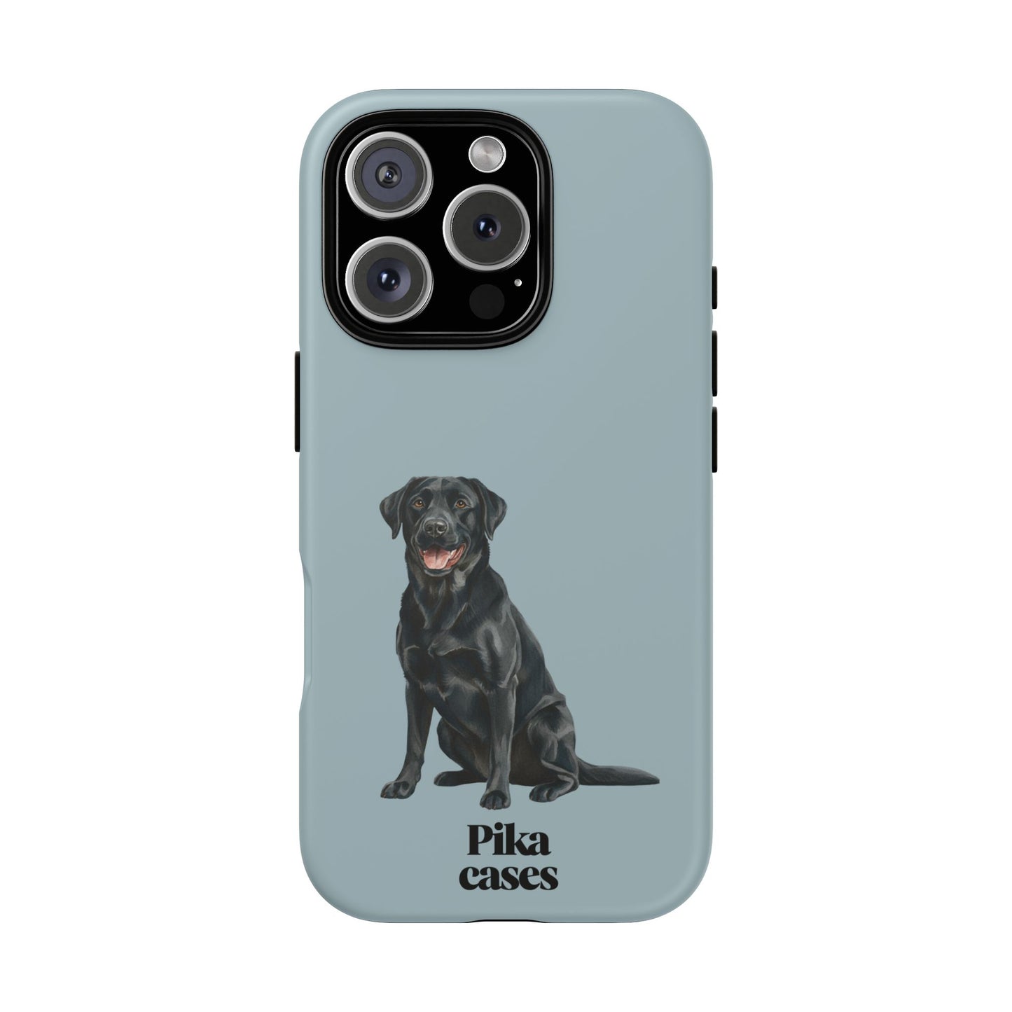 Black Labrador phone case