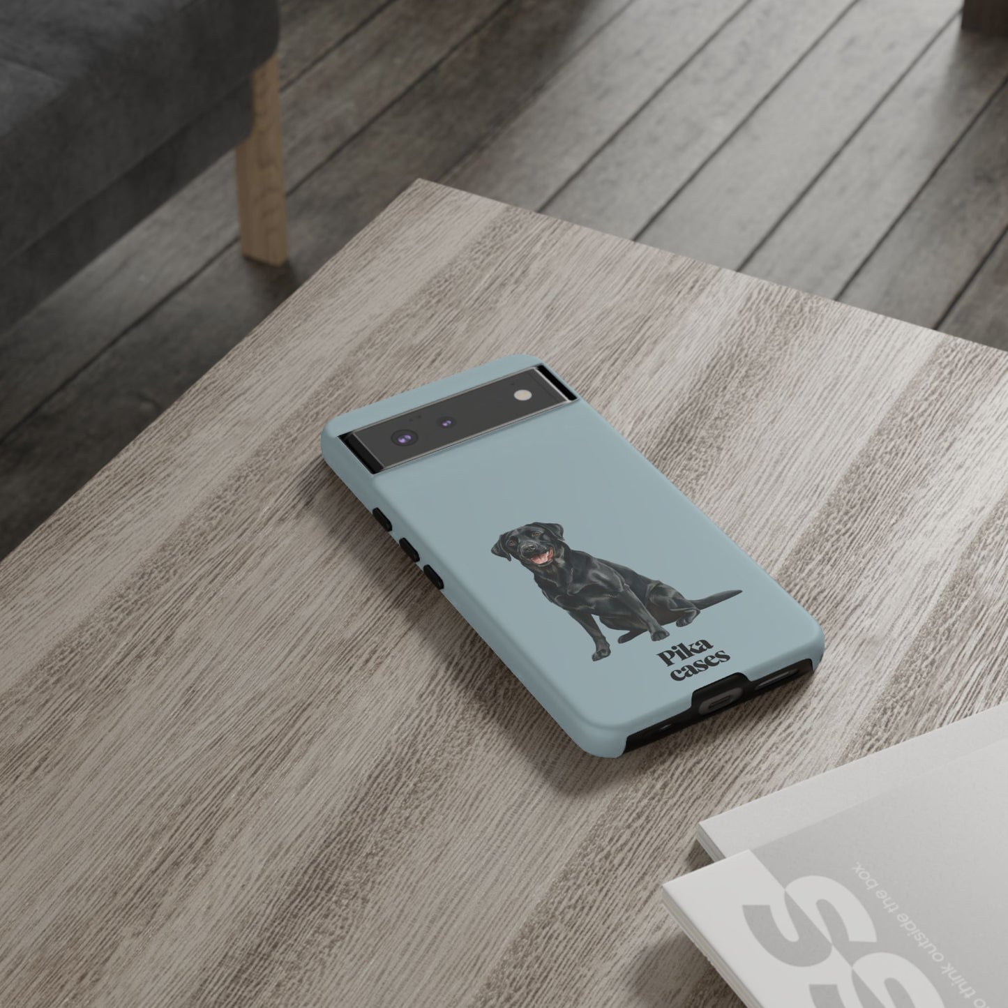 Black Labrador phone case