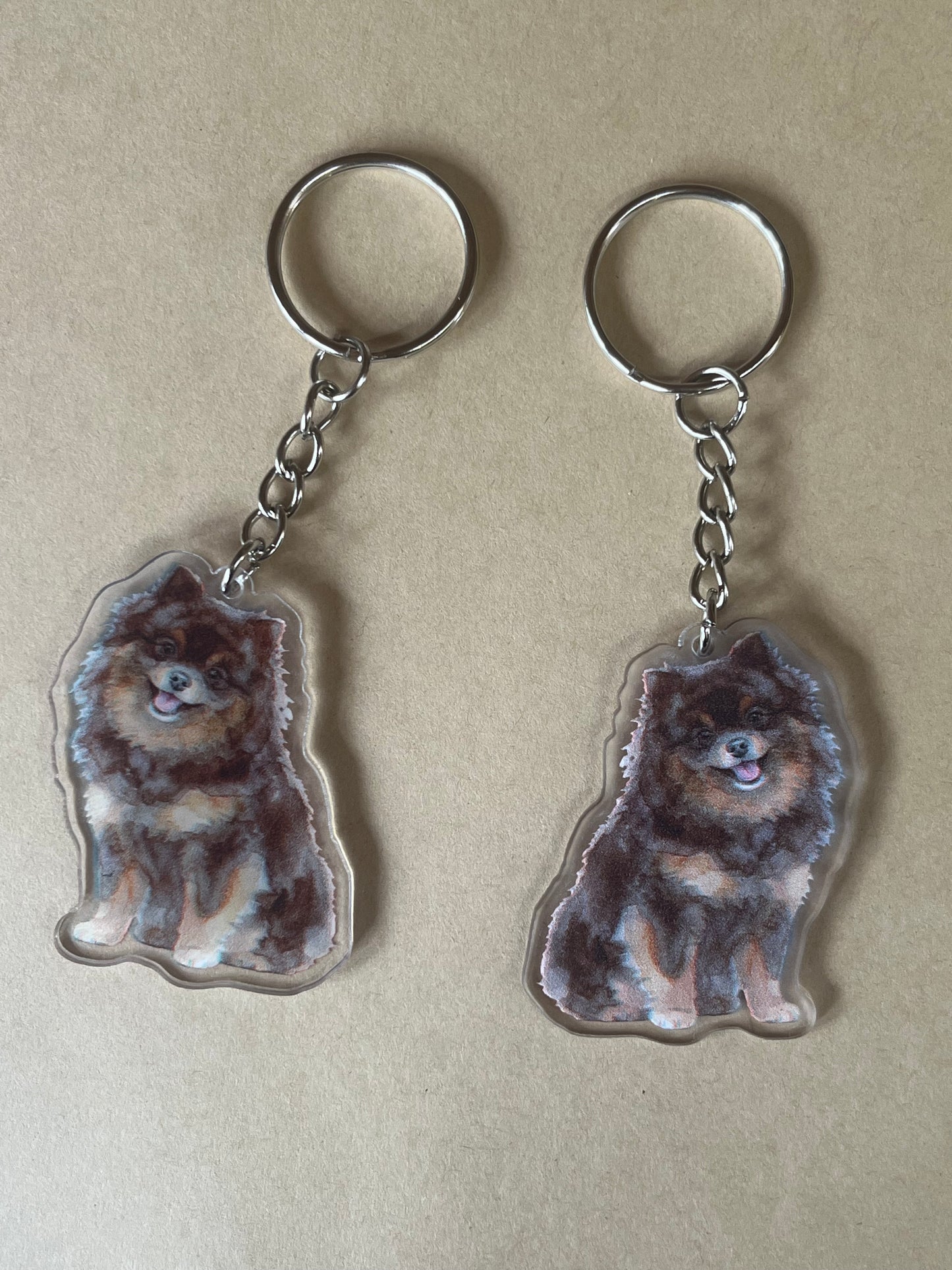 Pomeranian Keyring